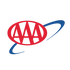 a red and blue drawing of a speech bubble