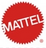 a red circle with the word mattel on it