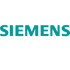 the siemens logo is on a white background.