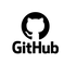 a github logo with a cat in a circle on a white background.
