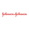 the logo for johnson & johnson is red on a white background