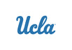 a blue ucla logo on a white background