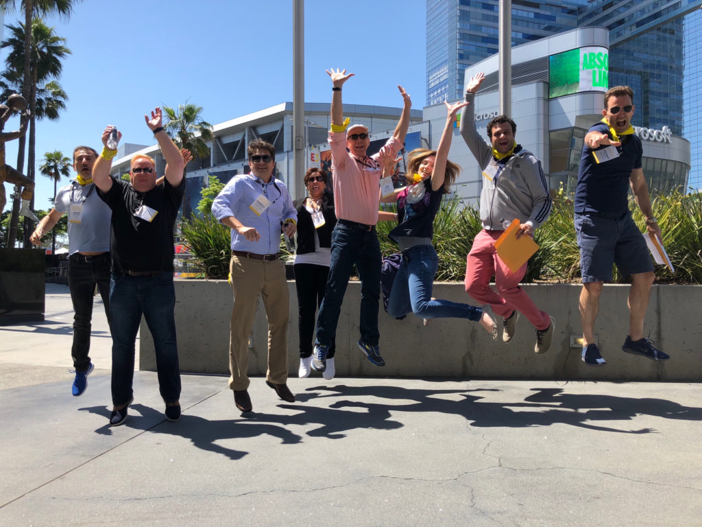amazing race corporate team building group outside jumpin
